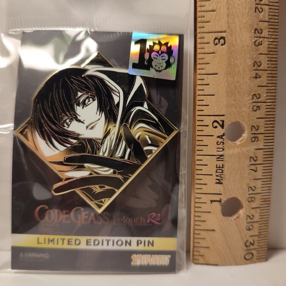 COPY - Code Geass Lelouch Limited Edition Enamel Pin Official Anime Collectible… - Picture 3 of 3